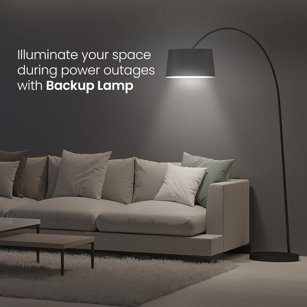 Crompton B22 Backup LED Bulb - Powersure Technology, Wide Voltage Protection, Up to 4 Hours Backup
