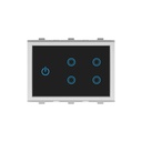 Goldmedal 3 Module I-Touch Wifi 4 Gang Switch - Works with iWorld, Alexa, Google Assistant