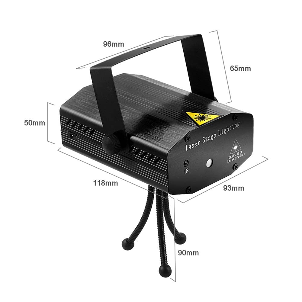 Mini Laser Projector Stage Lighting - 6 Modes with Tripod Stand