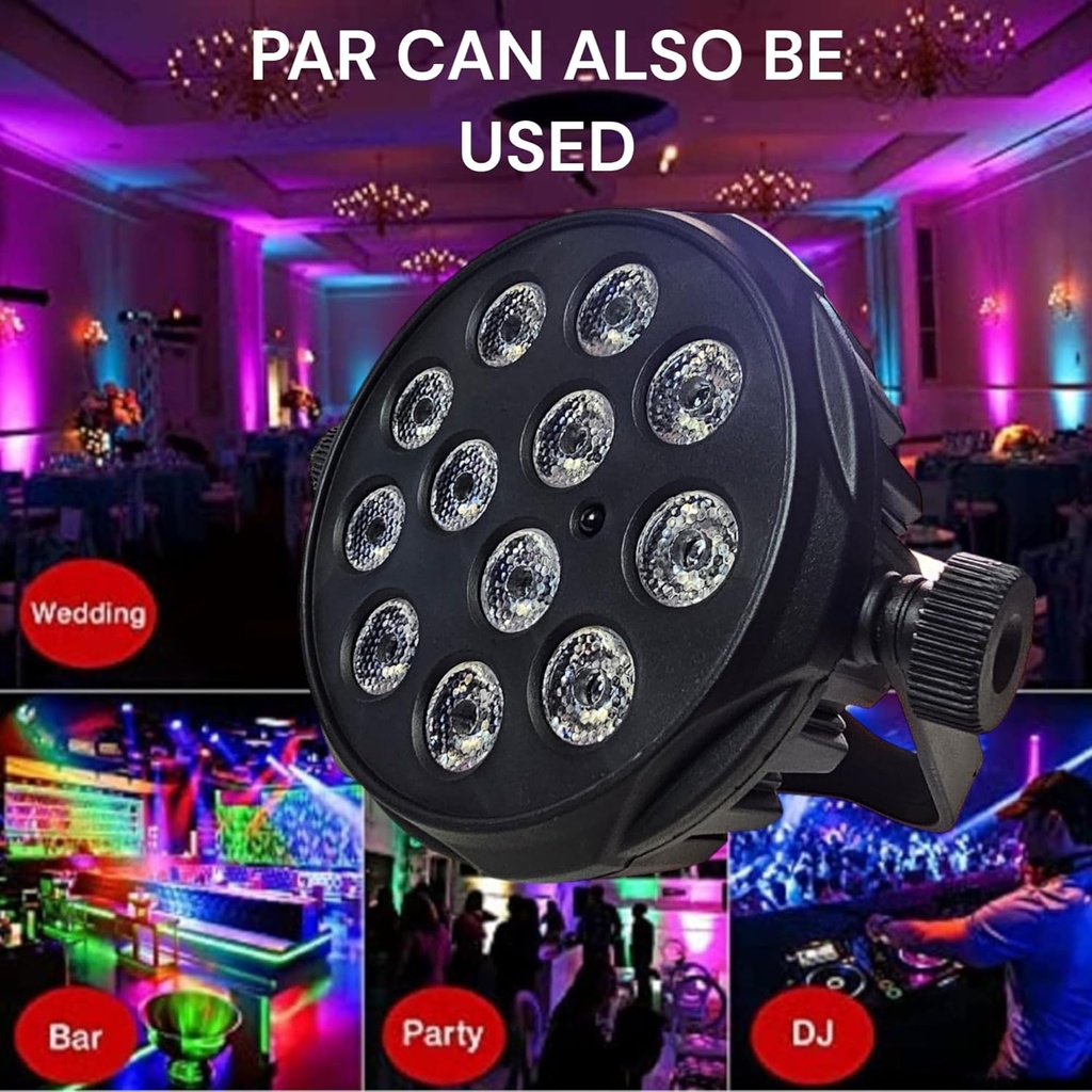 12 LED RGB PAR Stage Light - Dynamic Lighting for Events