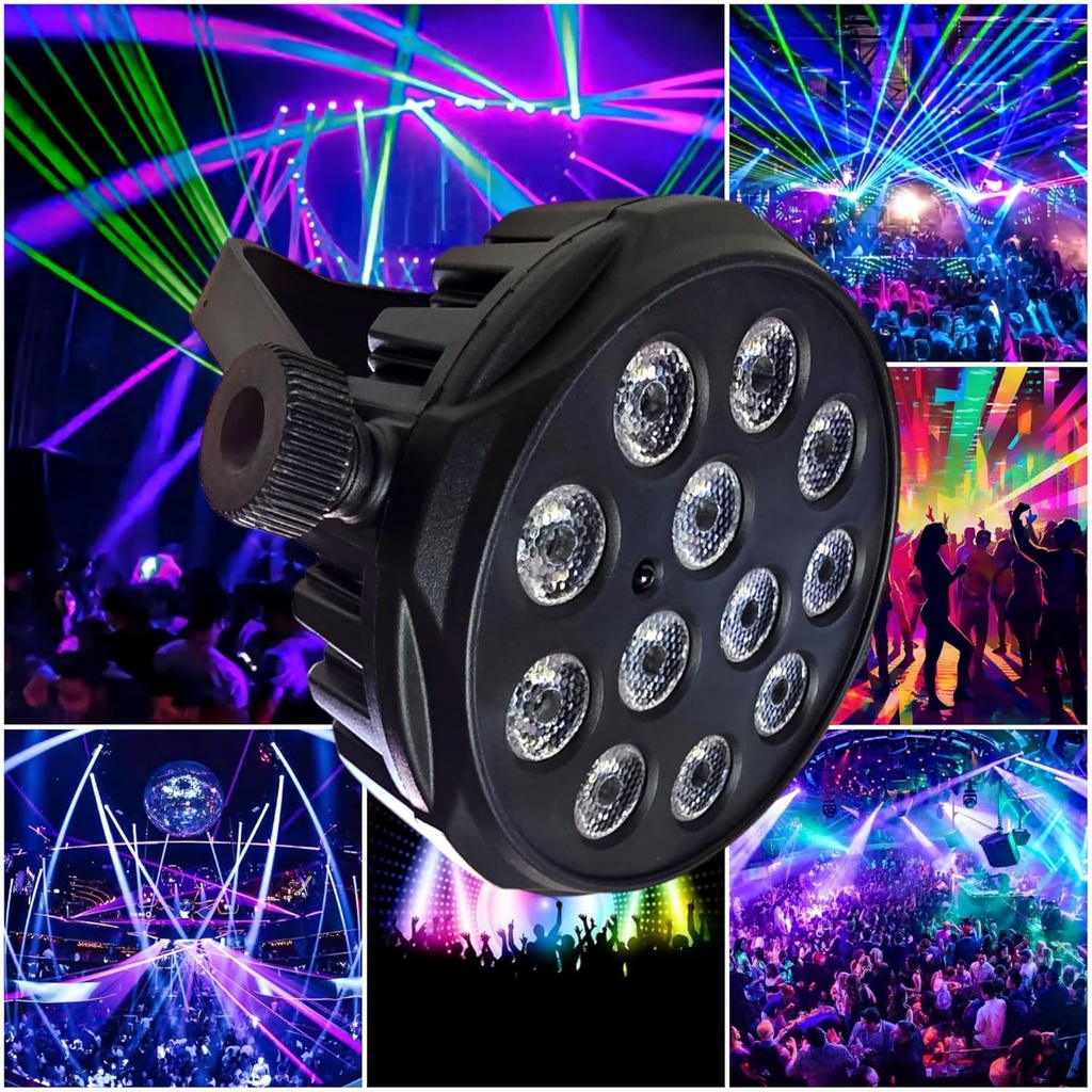 12 LED RGB PAR Stage Light - Dynamic Lighting for Events