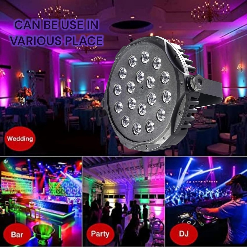 18 LED RGB PAR Stage Light - Dynamic Lighting for Events