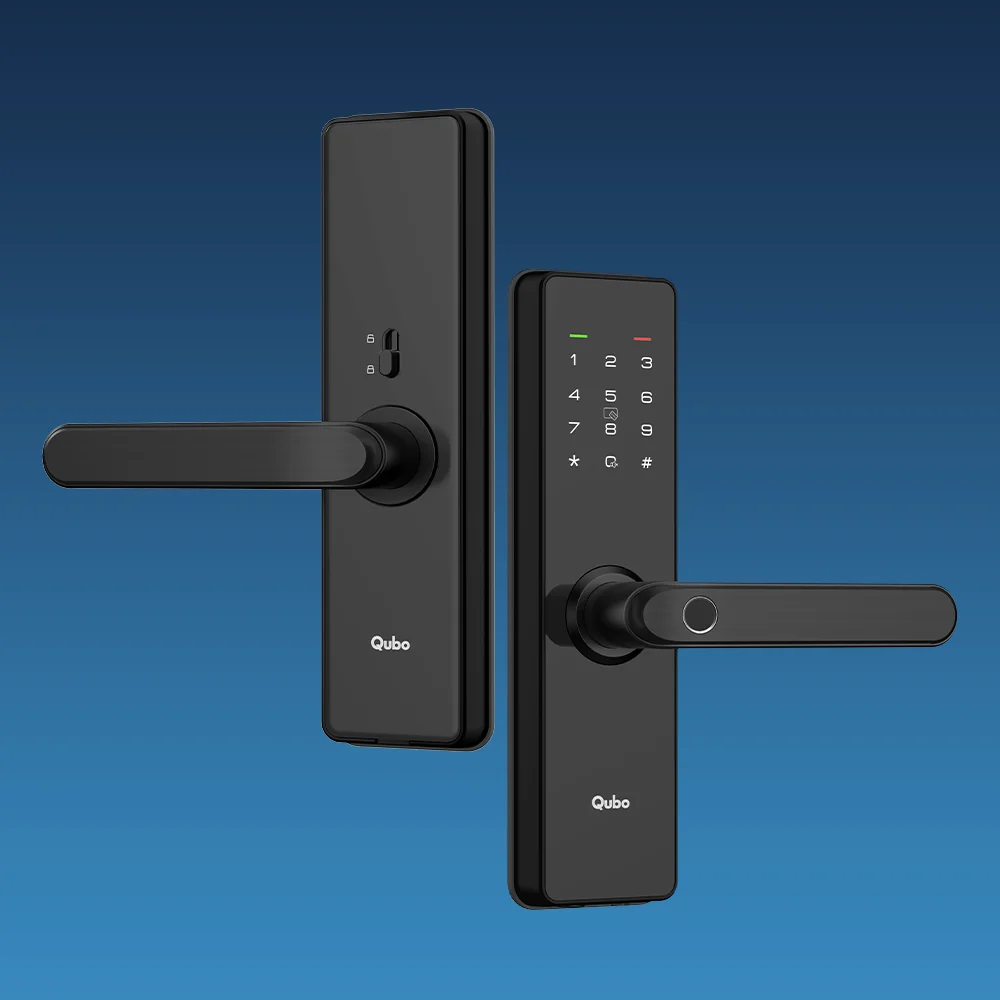 Qubo Smart Door Lock ALPHA | Black | Advanced Keyless Security