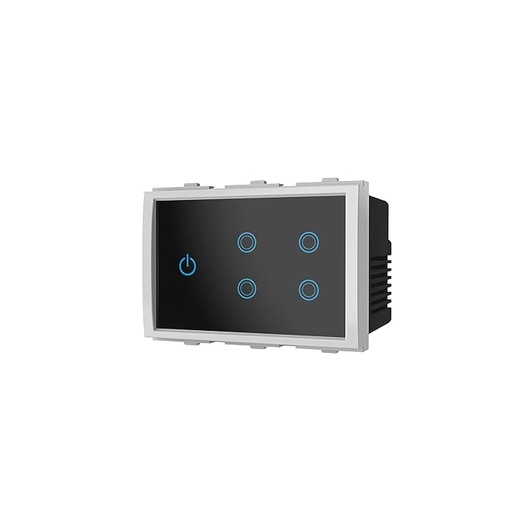 Goldmedal 3 Module I-Touch Wifi 4 Gang Switch - Works with iWorld, Alexa, Google Assistant