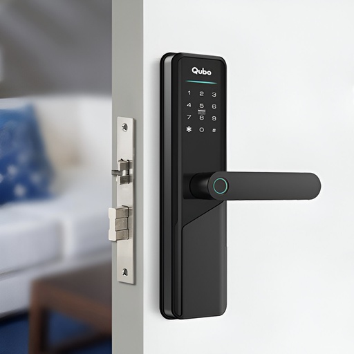 Qubo Smart Door Lock PRIMA | Black | Advanced Home Security