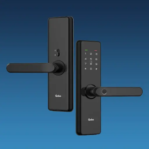 Qubo Smart Door Lock ALPHA | Black | Advanced Keyless Security